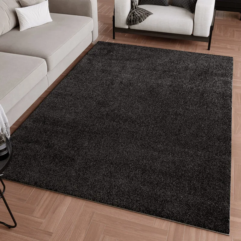 Kurzflorteppich Anthrazit "Wogh" WECONhome