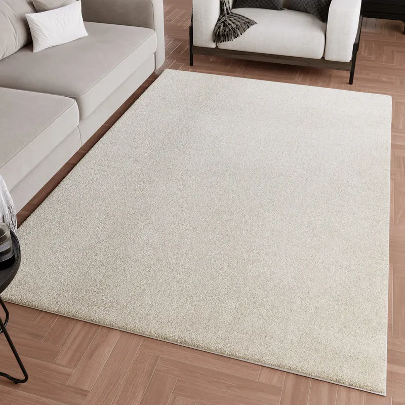 Kurzflorteppich Creme Weiß "Wogh" WECONhome