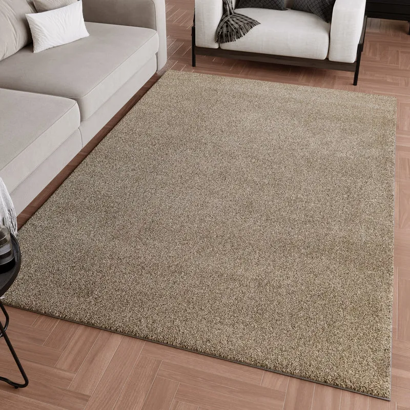 Kurzflorteppich Sand Beige "Wogh" WECONhome