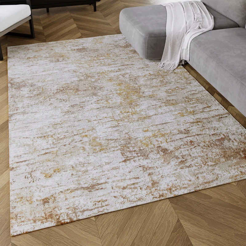 Esprit Kurzflor Teppich Beige Gold "Feel Vintage"
