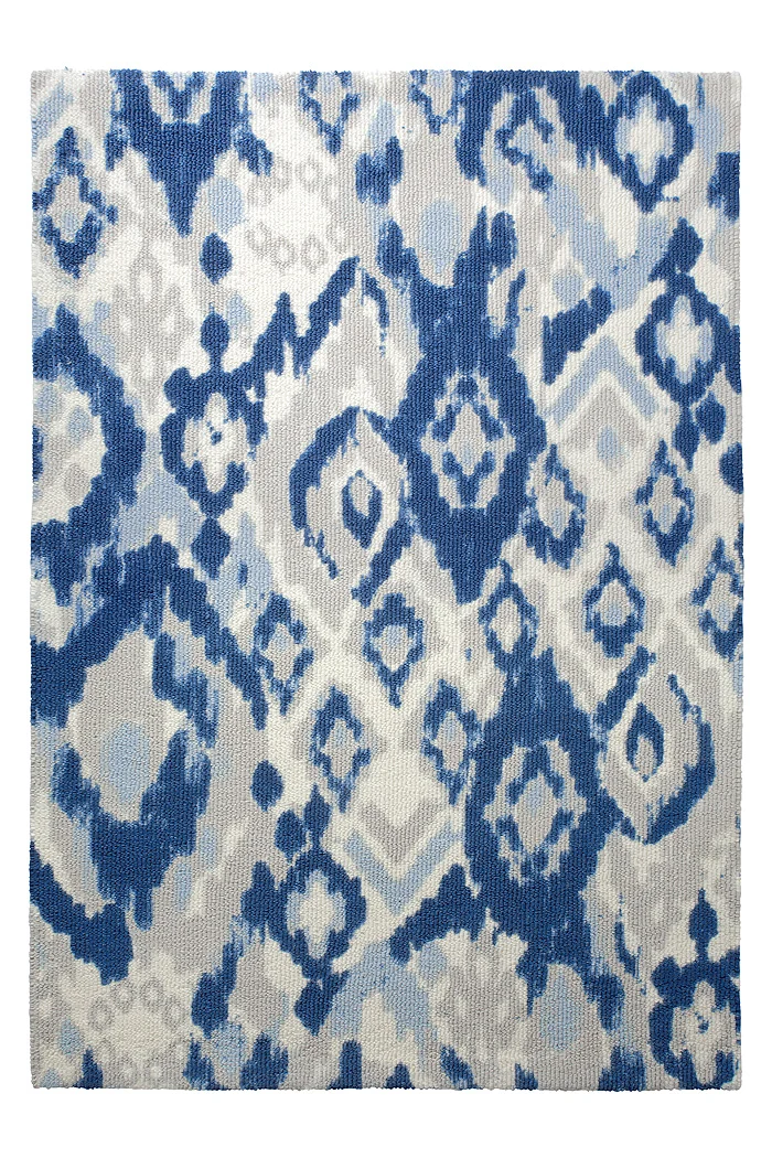 Handgearbeiteter ESPRIT Teppich beige blau "Cove"
