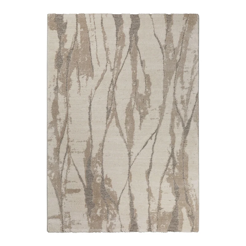 Kurzflor Teppich Creme Beige "Fynn" WECONhome