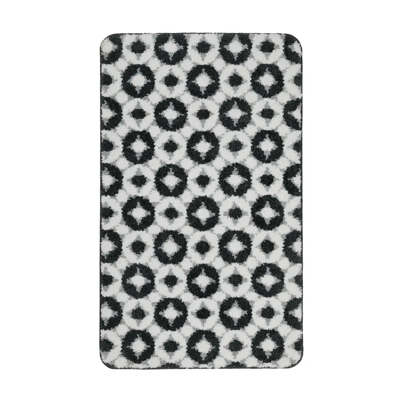 Badteppich Weiß Grau "J&J" WECONhome Basics