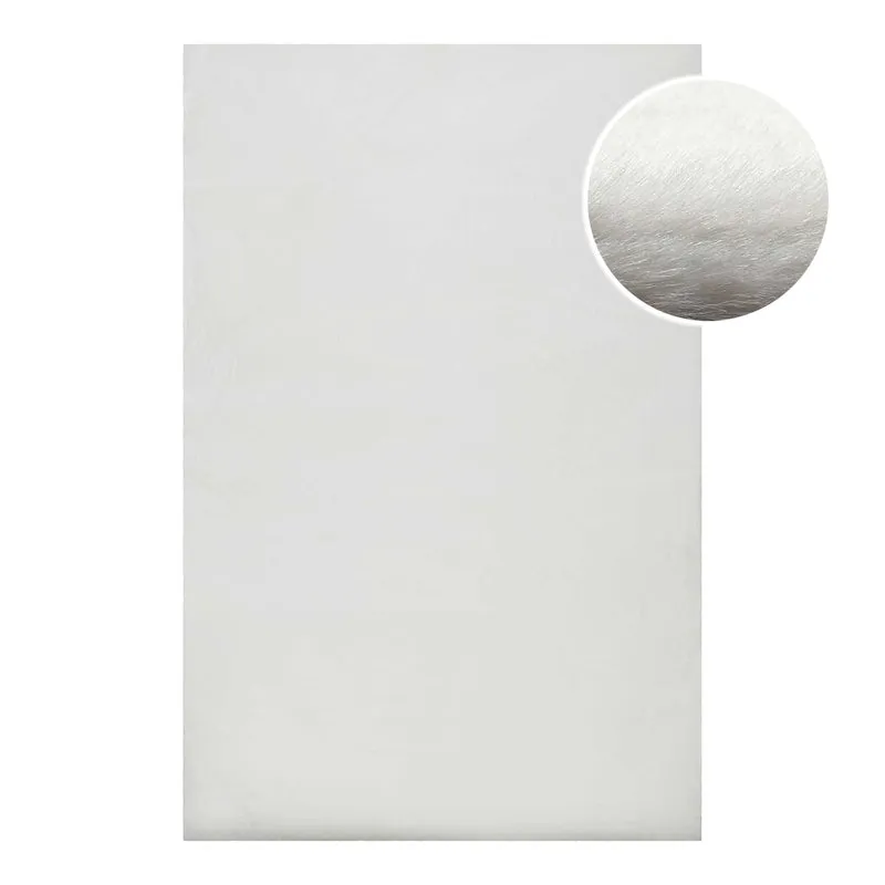 Kunstfell Teppich Weiß flauschig und weich "Anna" WECONhome Basics
