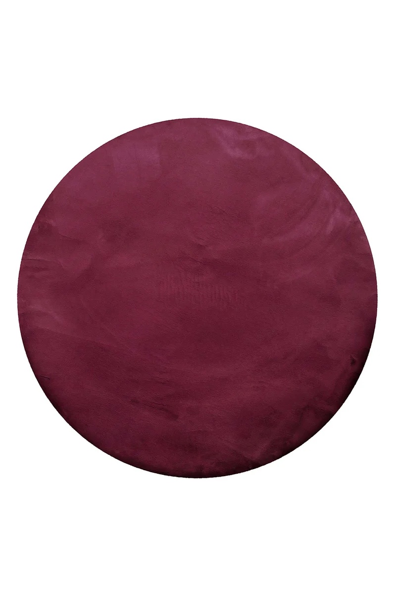 Kunstfell Teppich Rund Violett kuschelig & flauschig "Vita" Homie Living