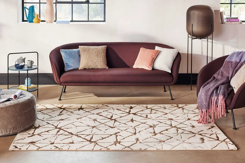 Esprit Teppich Beige Kurzflor "Solveig"