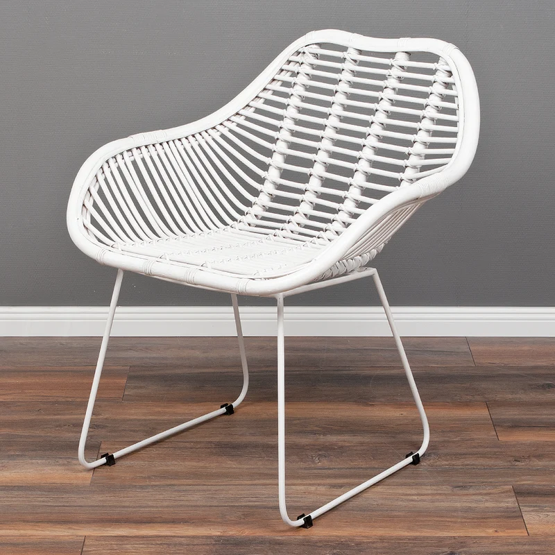 Rattan Armlehnenstuhl HATTAN White