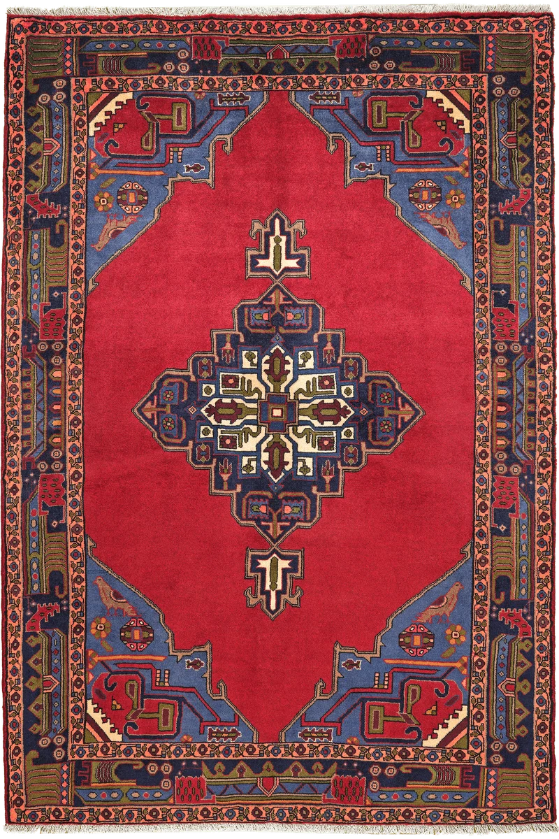 Kolyai · Handgeknüpft – Rot, 233x153 cm