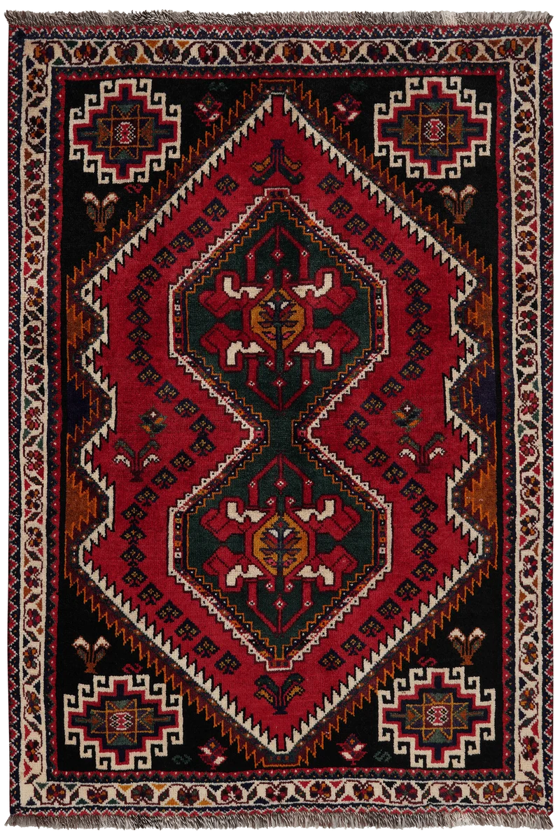 Gashgai · Handgeknüpft – Rot, 149x104 cm