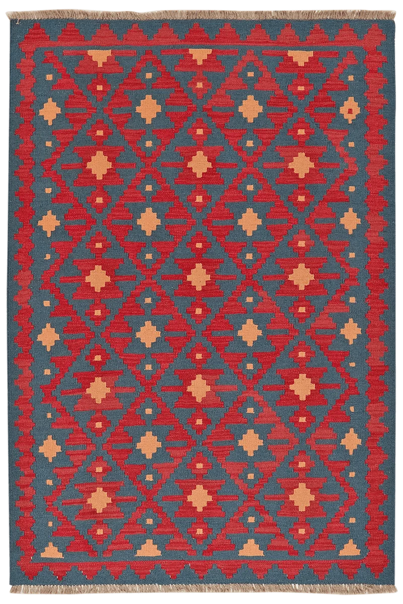 Kelim Gashgai · Handgewebt – Rot, 180x123 cm
