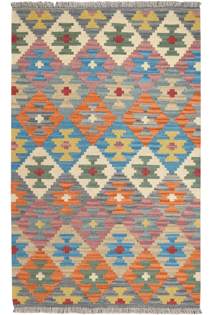 Kelim Gashgai · Handgewebt – Bunt, 153x95 cm