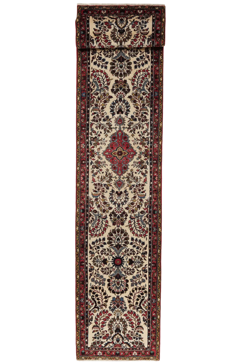 Mehreban · Handgeknüpft – Braun, 414x85 cm