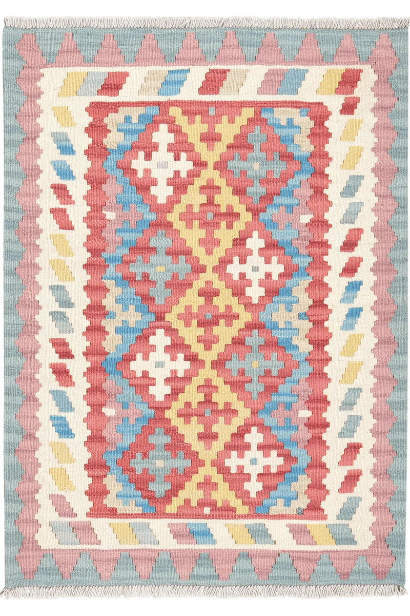 Kelim Gashgai · Handgewebt – Rot, 119x85 cm