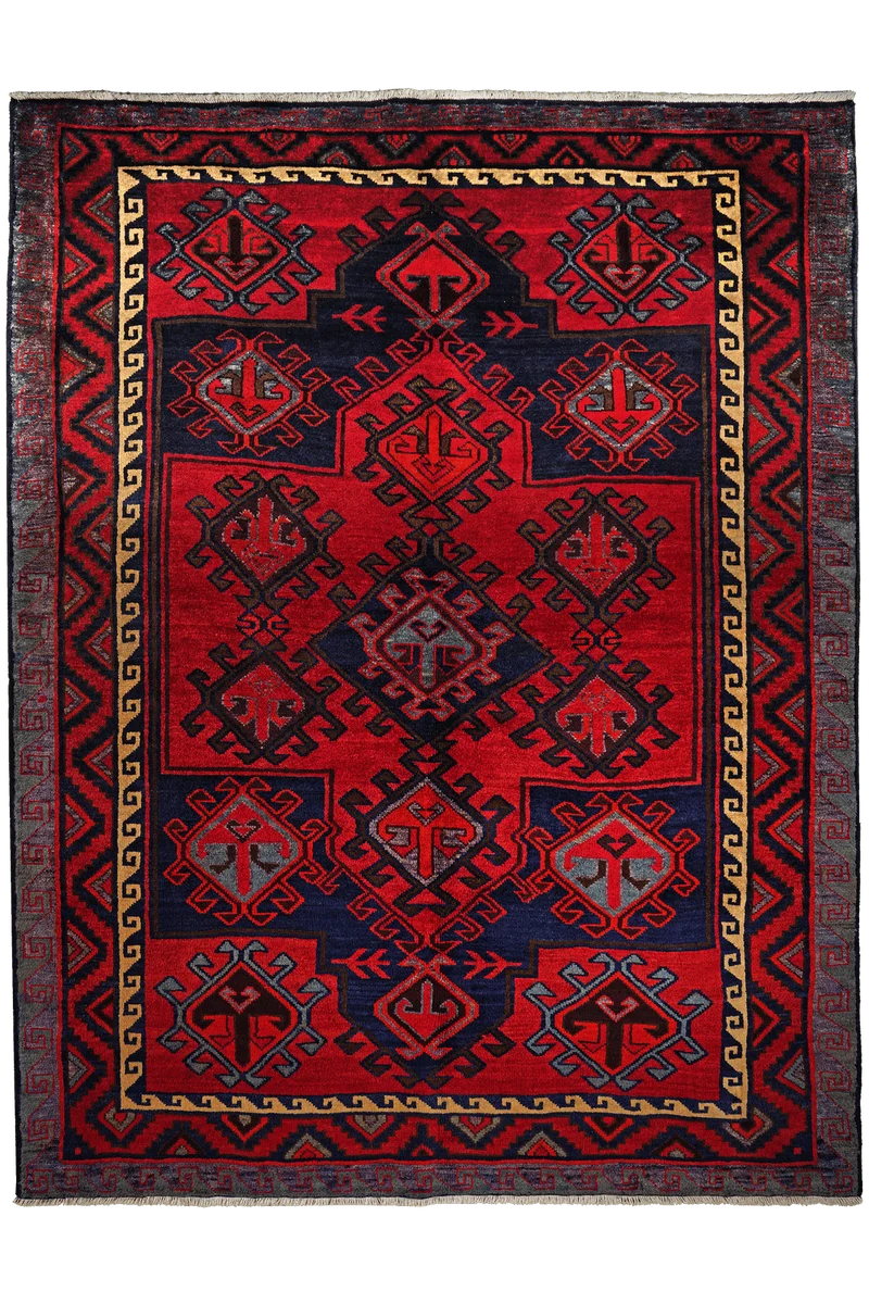 Lori · Handgeknüpft – Rot, 248x190 cm