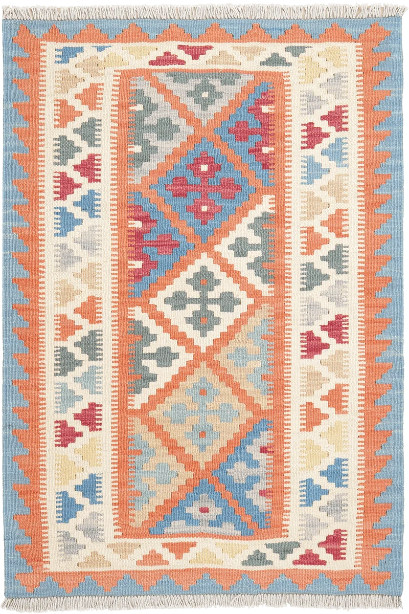 Kelim Gashgai · Handgewebt – Orange, 119x82 cm