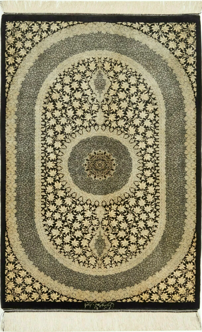 Ghom aus reiner Seide | 91 x 61 cm | Nr. 12-453798