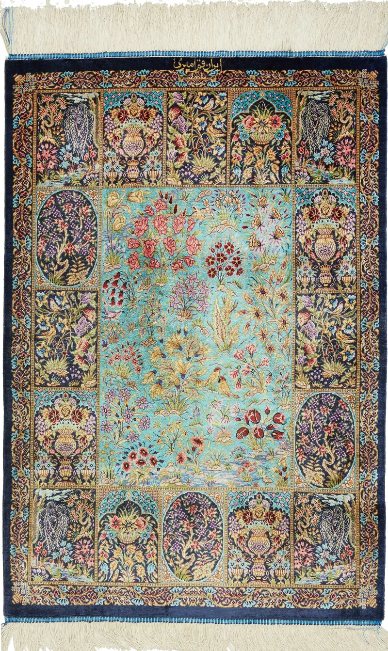 Ghom aus reiner Seide | 91 x 60 cm | Nr. 12-459223