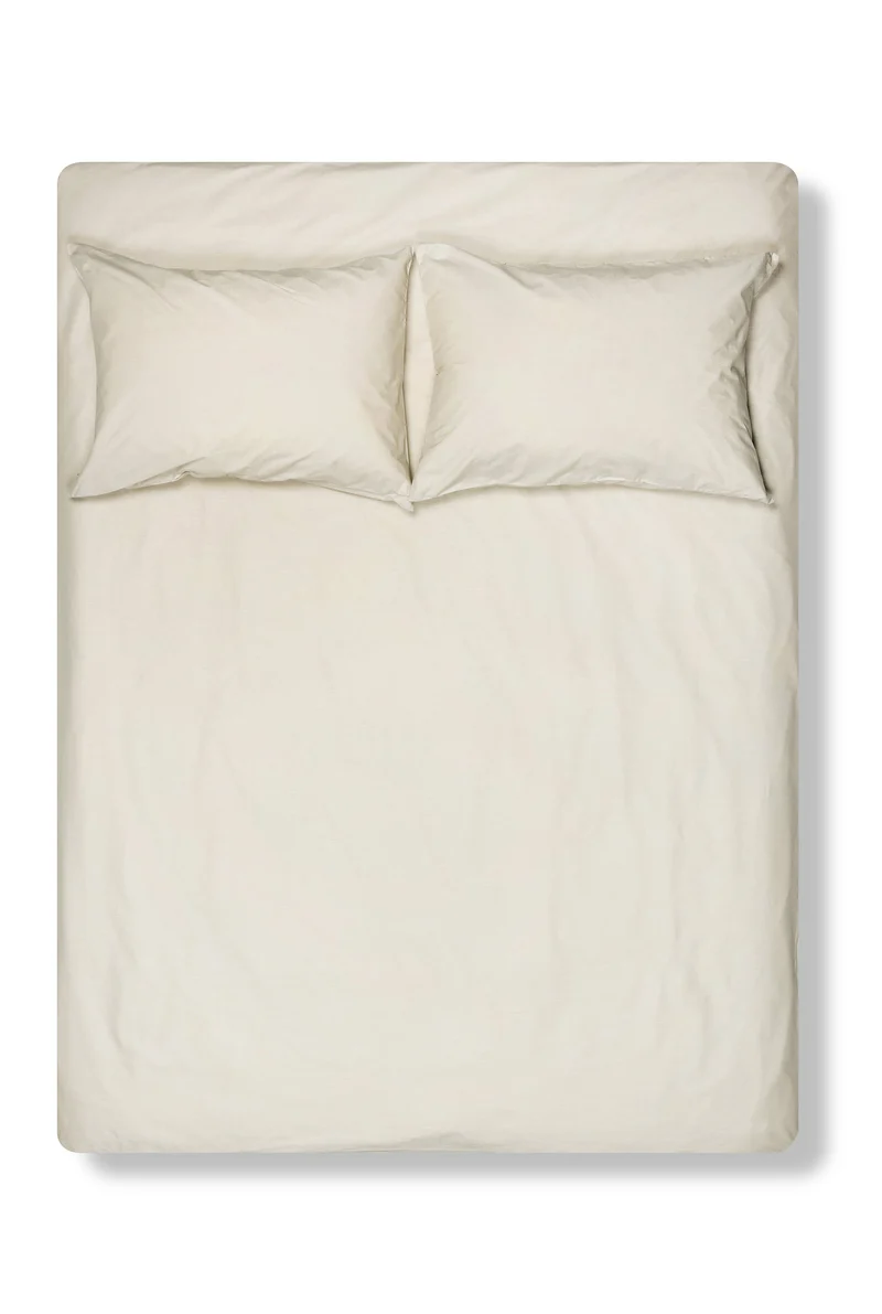 Pima Cotton Percale Bedding "Melange" - Sand