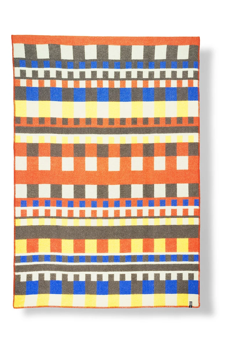 Wool Blanket "Gao" by Céline Cornu