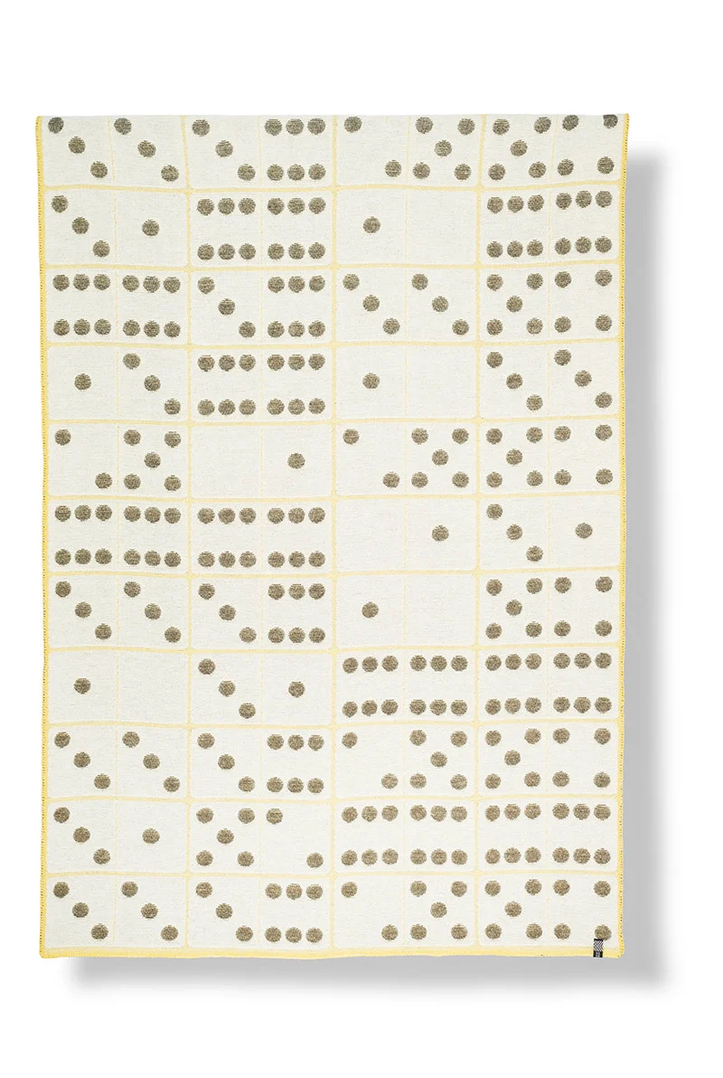 Wool Blanket "Domino" by Céline Cornu