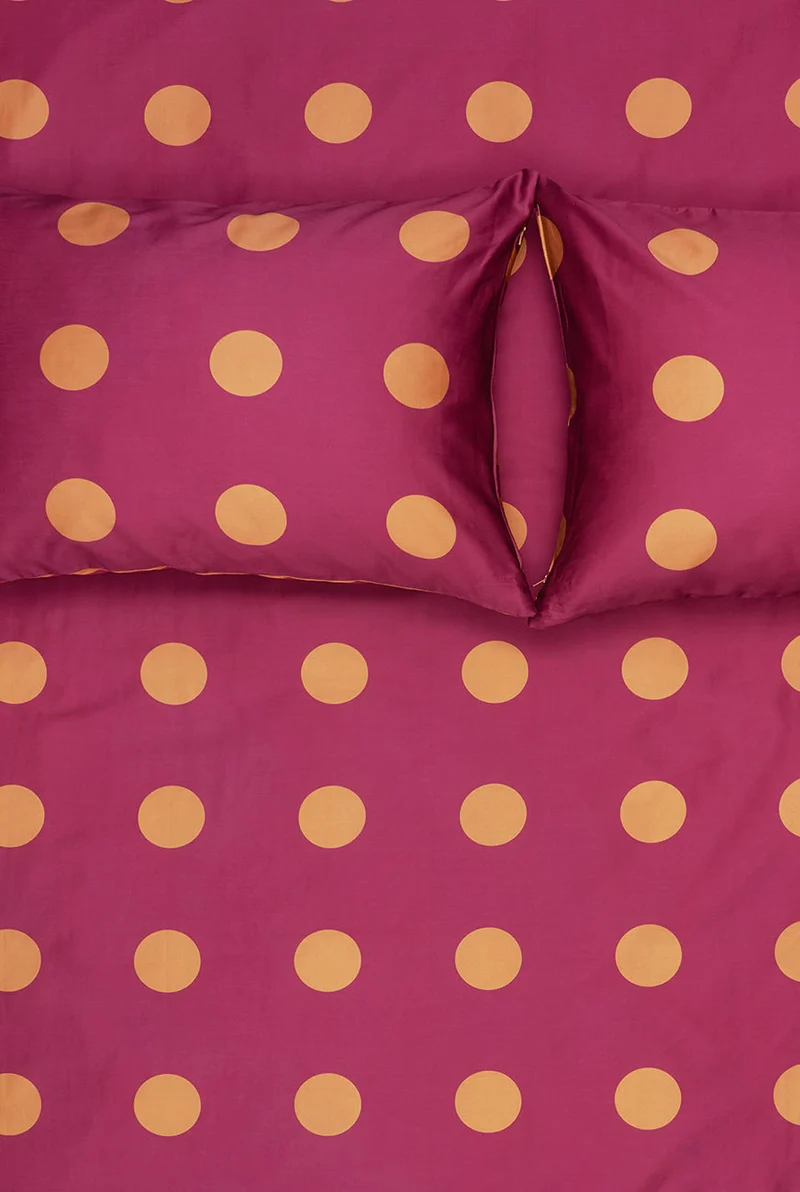 Artist Bedding Collection "Spot On Burnt Orange" by Michele Rondelli
