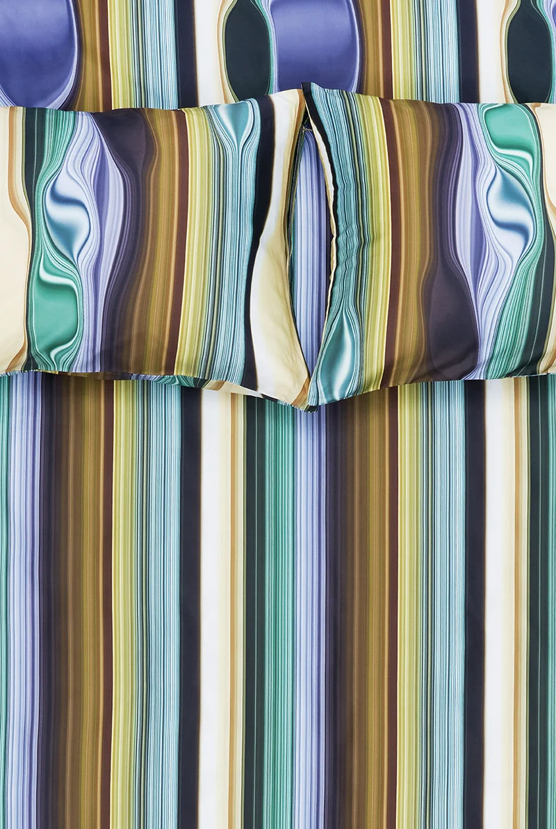 Artist Bedding Collection "Stripe Tease Watermarks One" by Michele Rondelli