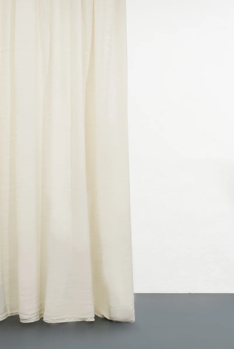 Heavy Linen Curtains "Maximus" in White Color