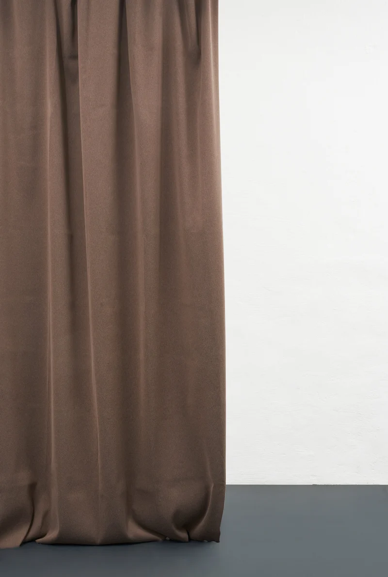 Blackout Curtains Twill Weave in Cappuccino Color