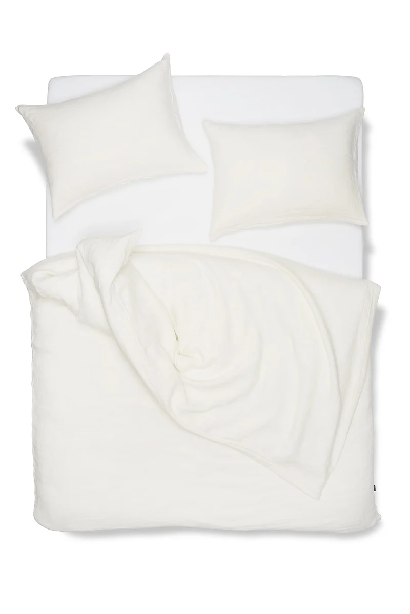 Linen Bedding Panama in Natural White Color