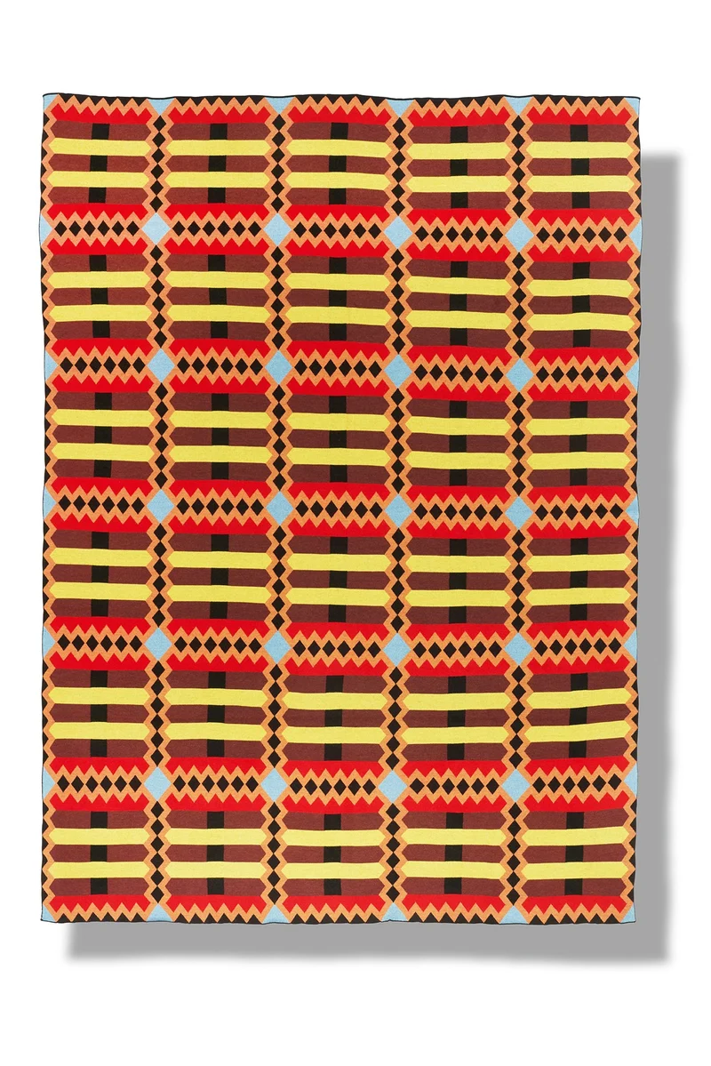 Merino Wool Blanket "K-Two" By Nathalie Du Pasquier & George Sowden