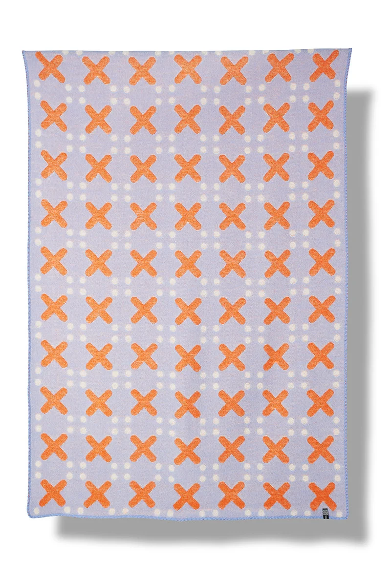 Wool Blanket "Notte" By Nathalie Du Pasquier & George Sowden
