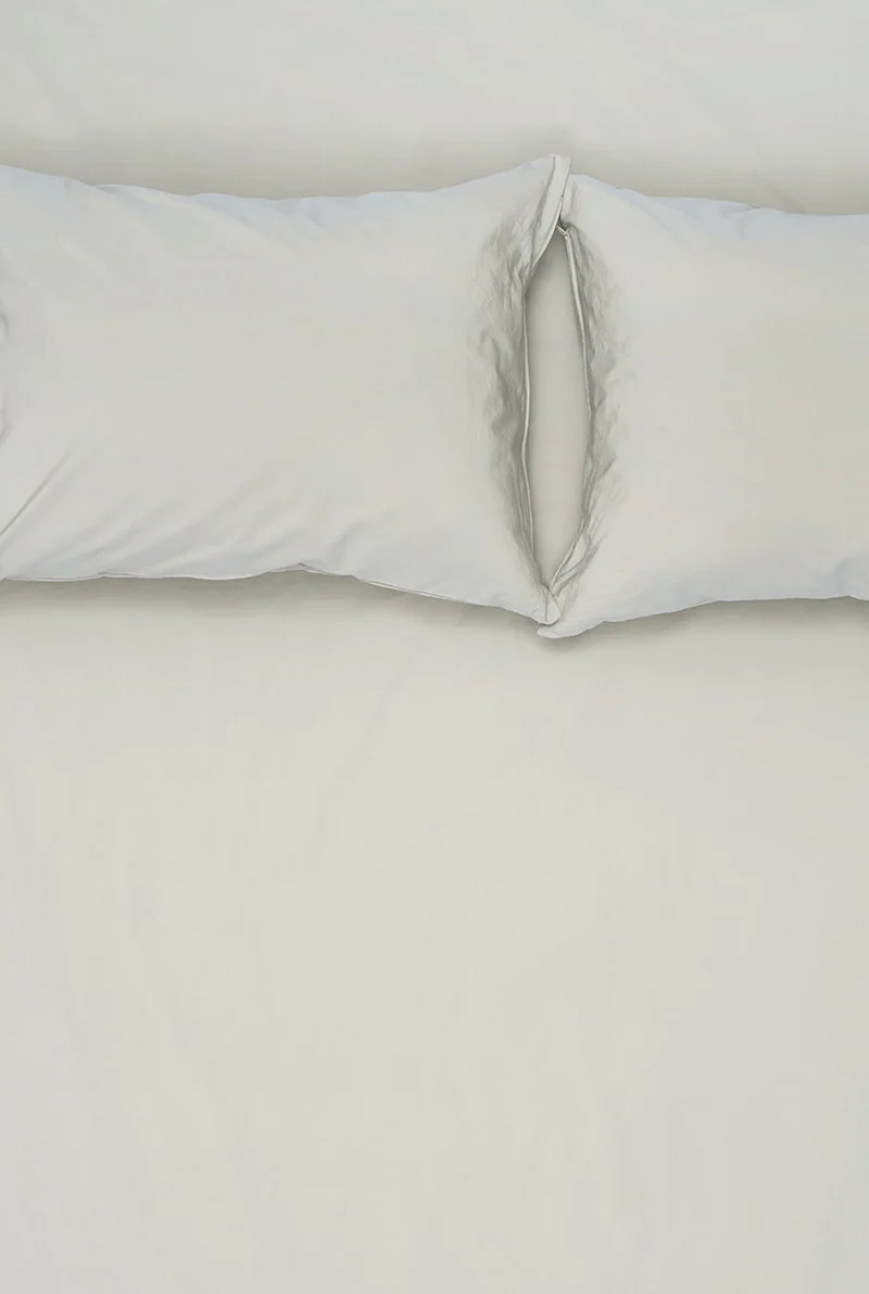 Vintage Egyptian Cotton Bedding in Pavilion Grey Color