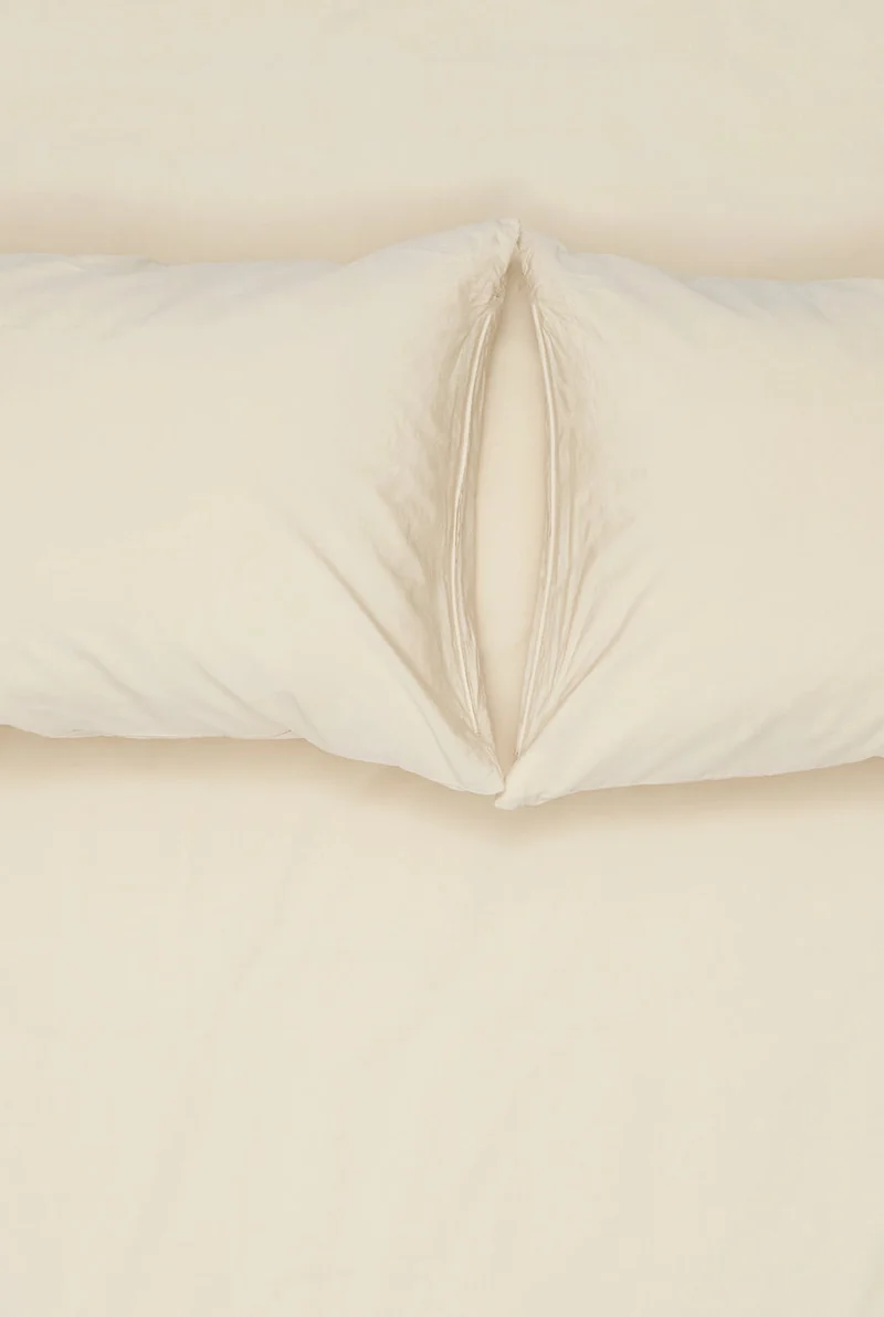 Vintage Egyptian Cotton Bedding in Eggshell Color