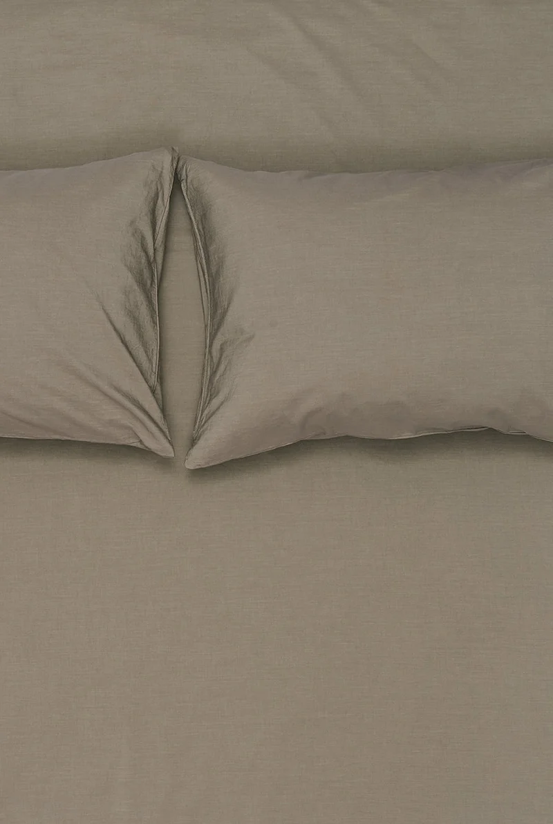 Vintage Egyptian Cotton Bedding in Bronze Color