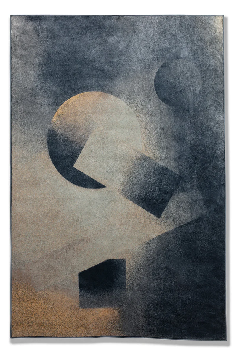 Wool & Bamboo Silk Rugs and Carpet "Cosmic Carnival" by Kevin Fries