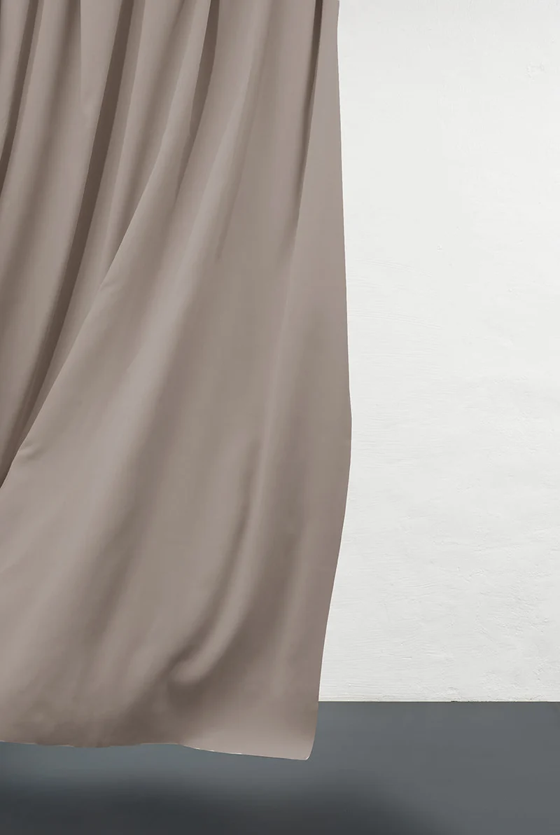 Dimout Curtains "Groovy Corduroy Weave" in Toffee Color
