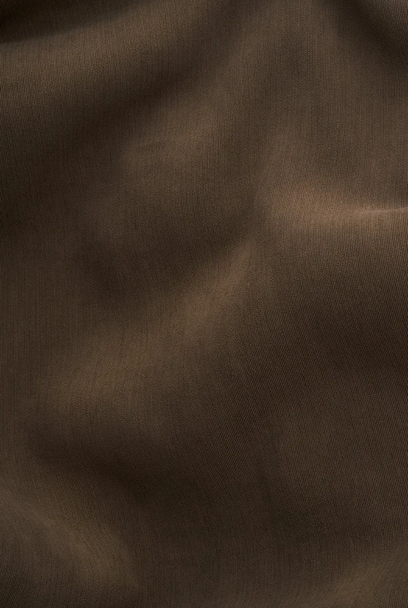 Dimout Curtains "Groovy Corduroy Weave" in Tobacco Color
