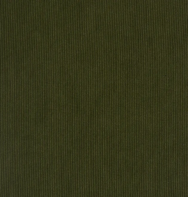 Dimout Curtains "Groovy Corduroy Weave" in Olive Color
