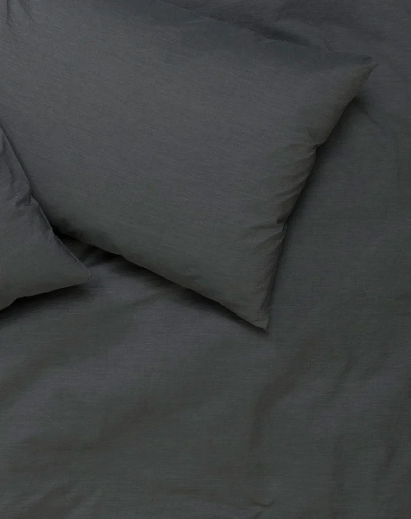 Vintage Egyptian Cotton Bedding in Anthracite Color