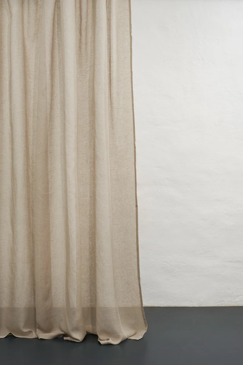 Linen Curtains Natural Flax Linen Color
