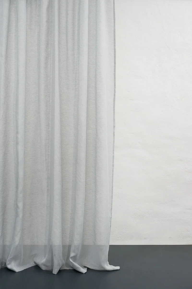 Linen Curtains in Light Blue Color