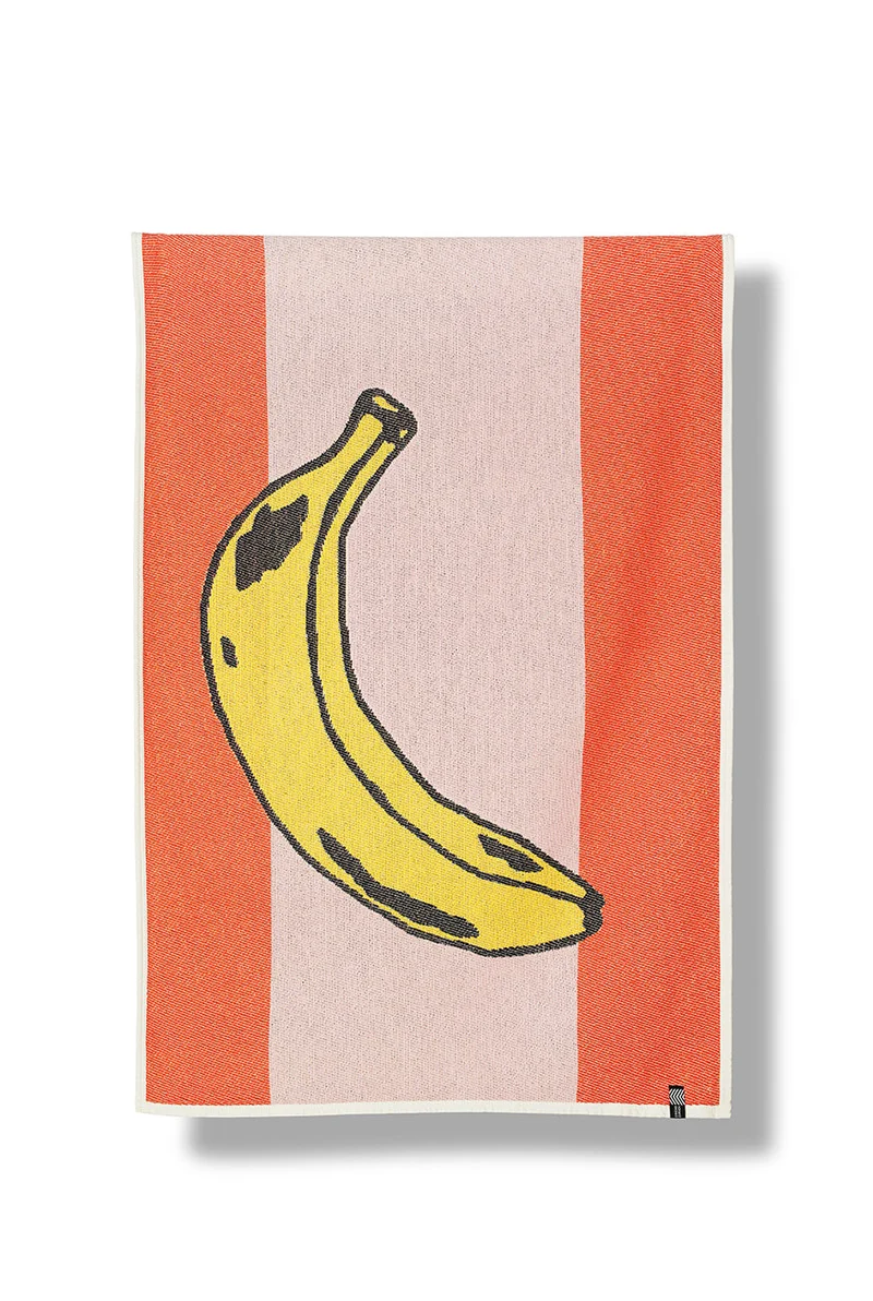 Cotton Beach Towel or Mini Blanket "Banana" by Rondelli & Probst