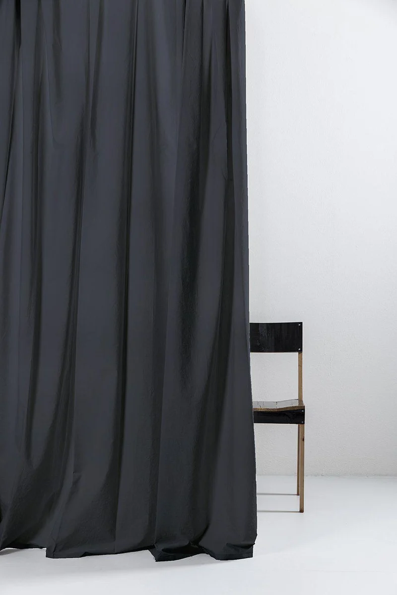 Egyptian Cotton Curtains in Denim Color