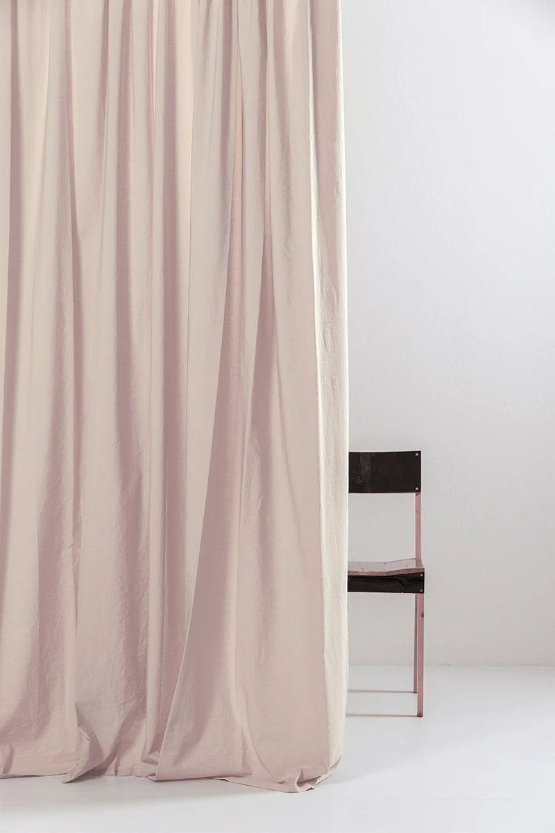 Egyptian Cotton Curtains in Blush Color