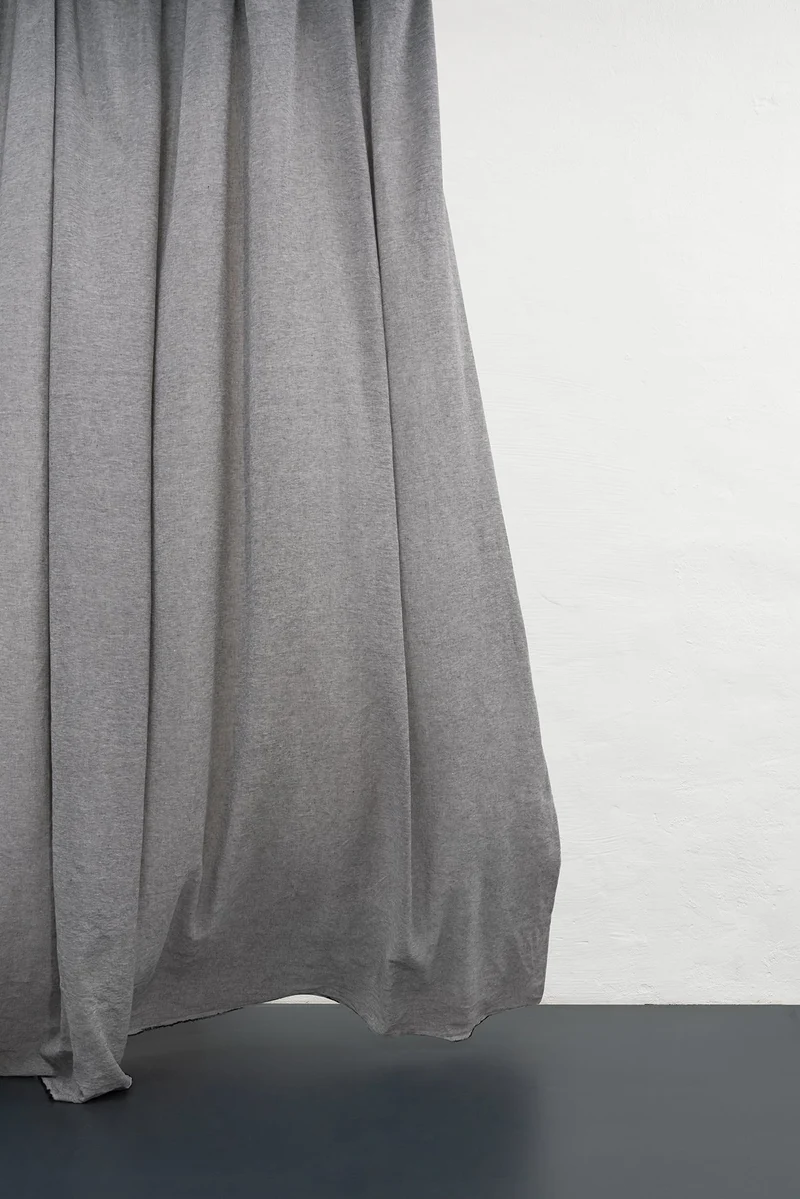 Melange Linen Curtains in Dark Marine Color