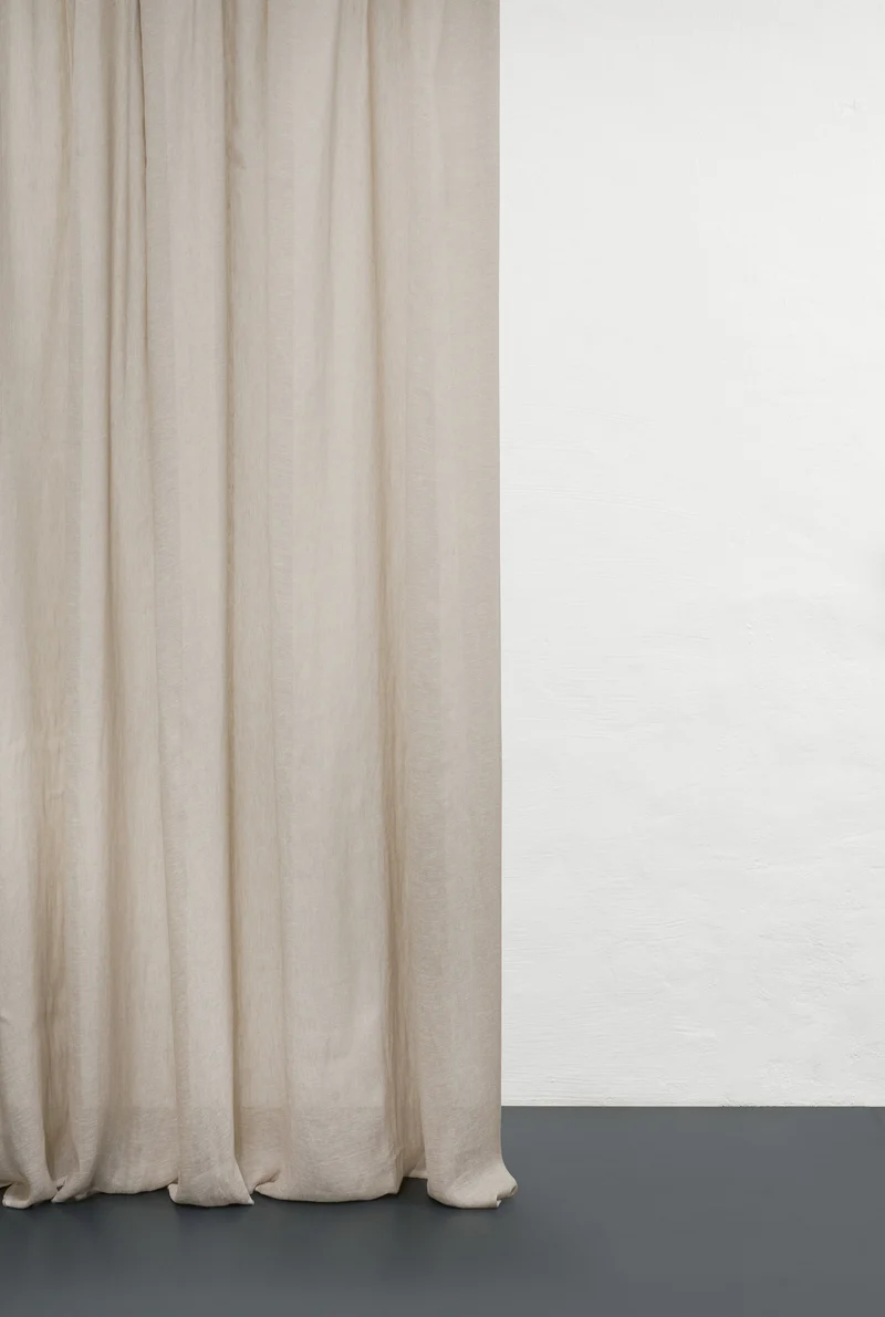 Midweight Linen Curtains "Hilde" in Natural color