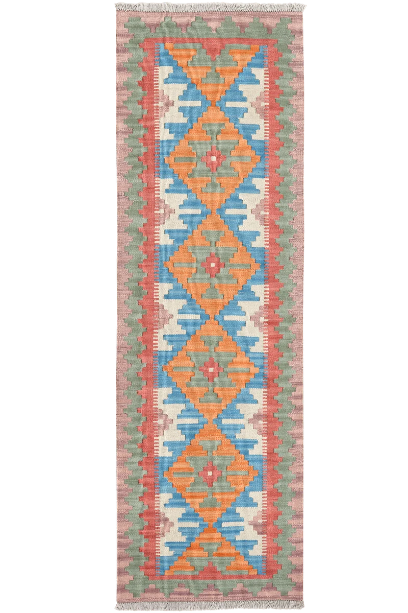Kelim Gashgai · Handgewebt – Bunt, 183x58 cm