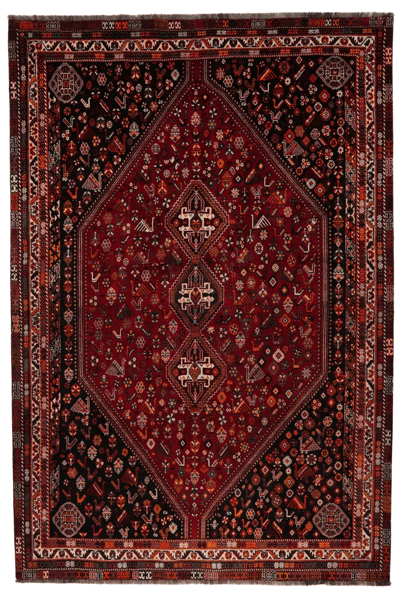 Gashgai · Handgeknüpft – Rot, 320x219 cm