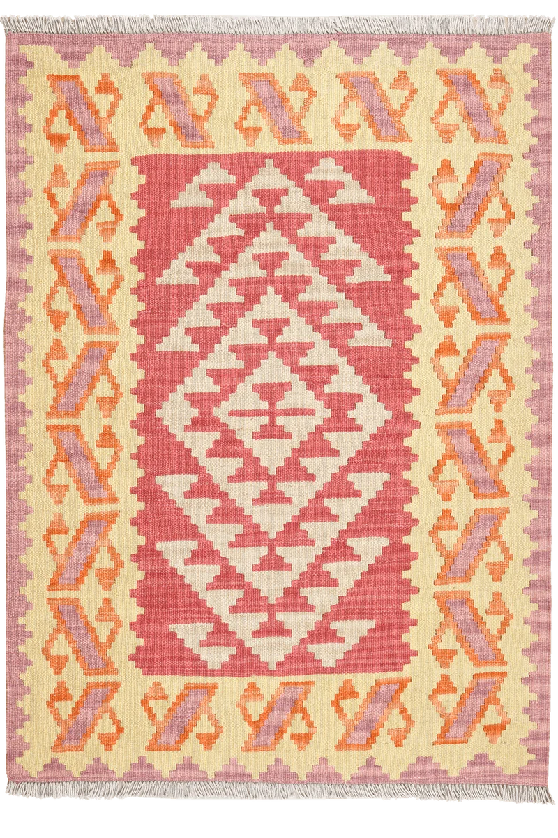 Kelim Gashgai · Handgewebt – Beige, 147x106 cm