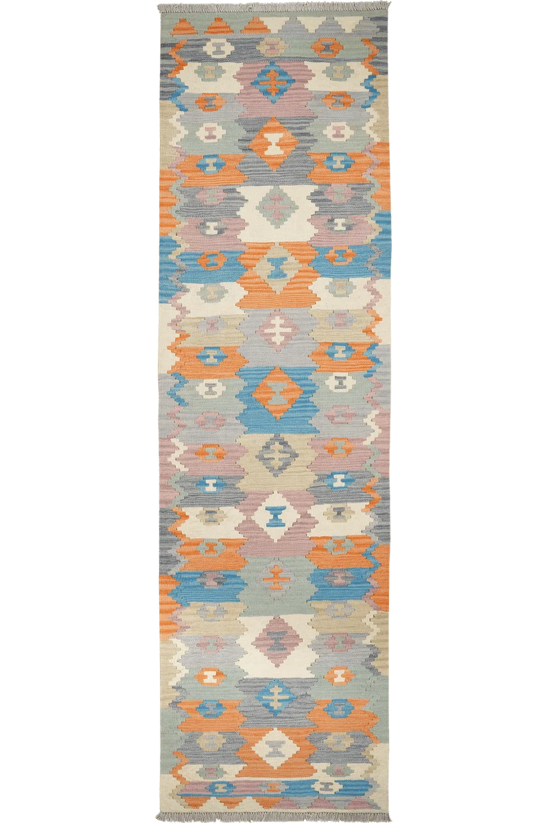 Kelim Gashgai · Handgewebt – Bunt, 290x81 cm